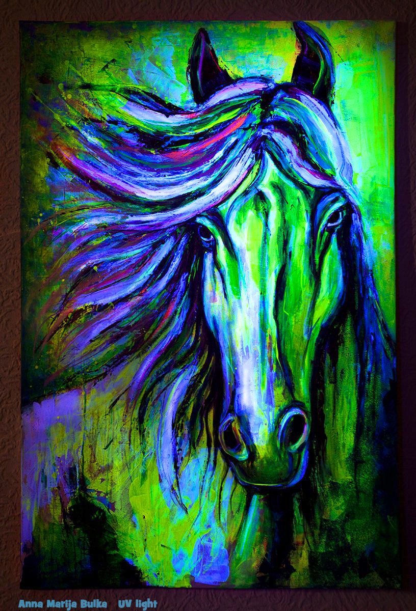 Horse Abstract Paintings on Canvas Original Acrylic Painting Etsy UK