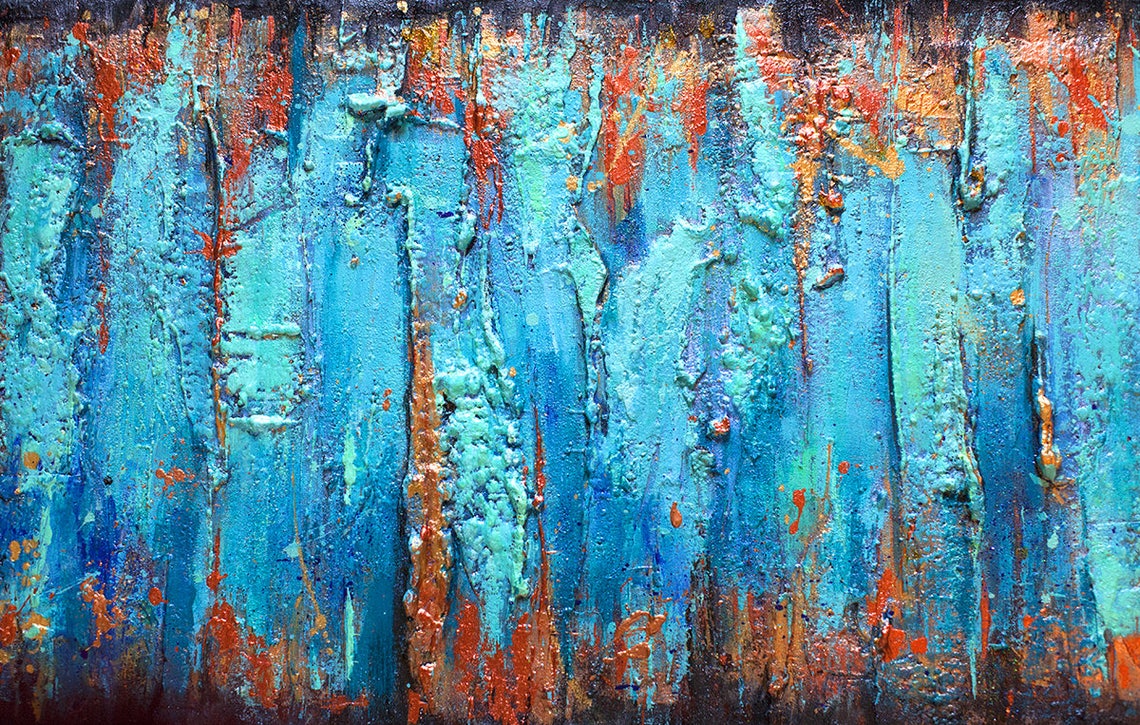 Original Abstract Wall Art Painting on Canvas Modern Wall Art Etsy UK