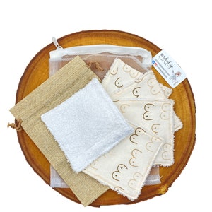 Herbruikbare gezichtspads, gezichtspads van biologisch bamboe, wattenschijfjes, make-upremover, milieuvriendelijk, cadeau voor vrouwen, kousvuller