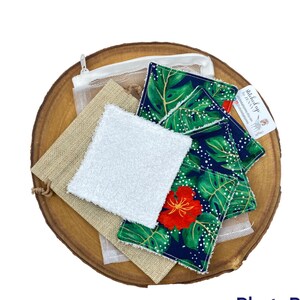 Reusable face pads, Organic Bamboo pads, cotton rounds, Make up remover pads, Face wipes, eco friendly, gifts for her, stocking fillers