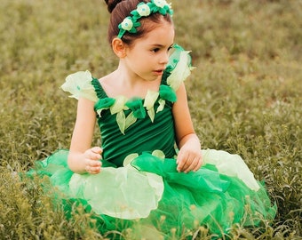 Fairy dress green, fairy dress girls, tinkerbell fairy inspired dress toddler, Halloween dress up, girls dress up, Birthday dress photoshoot