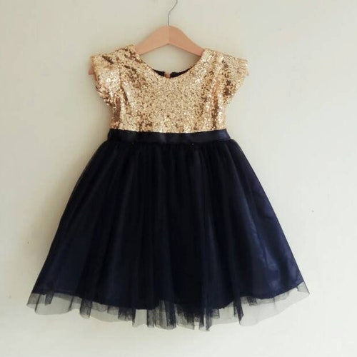 Flower Girl Dress Gold and White Gold Toddler Dress Tutu Etsy