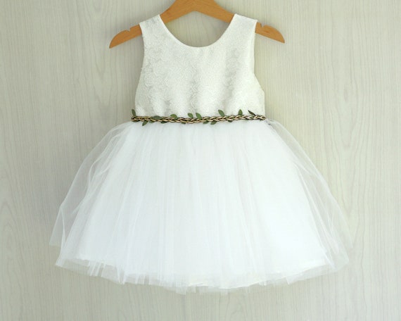 flower girl dress rustic