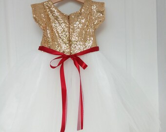 red gold and white dress Off-Shoulder Ball Gown by Rachel Allan RQ5001 main image 0