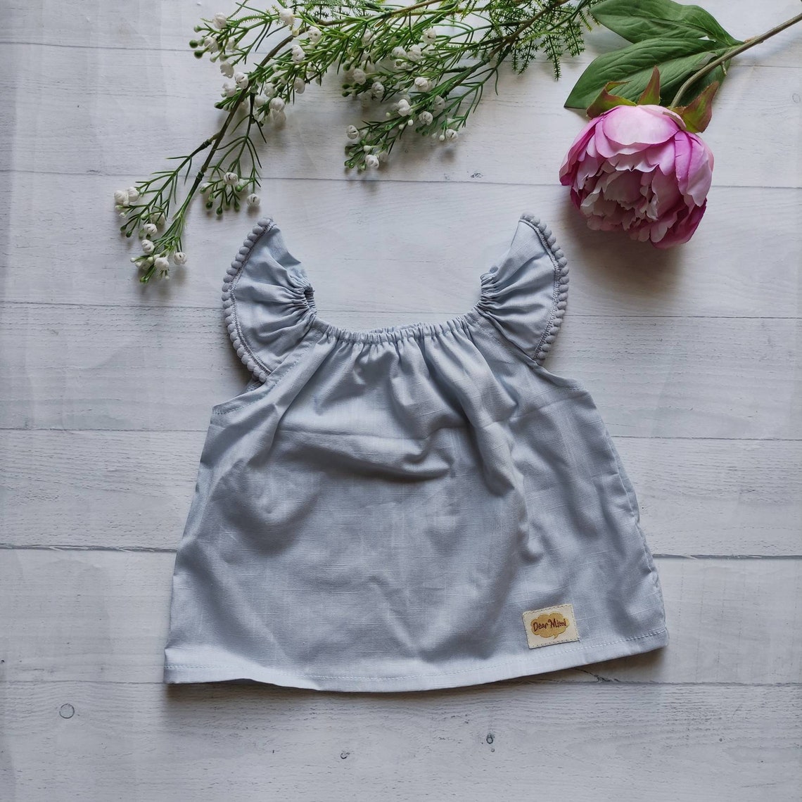 Dusty Blue Baby Clothes Baby Girl Clothes Set Baby Shower - Etsy