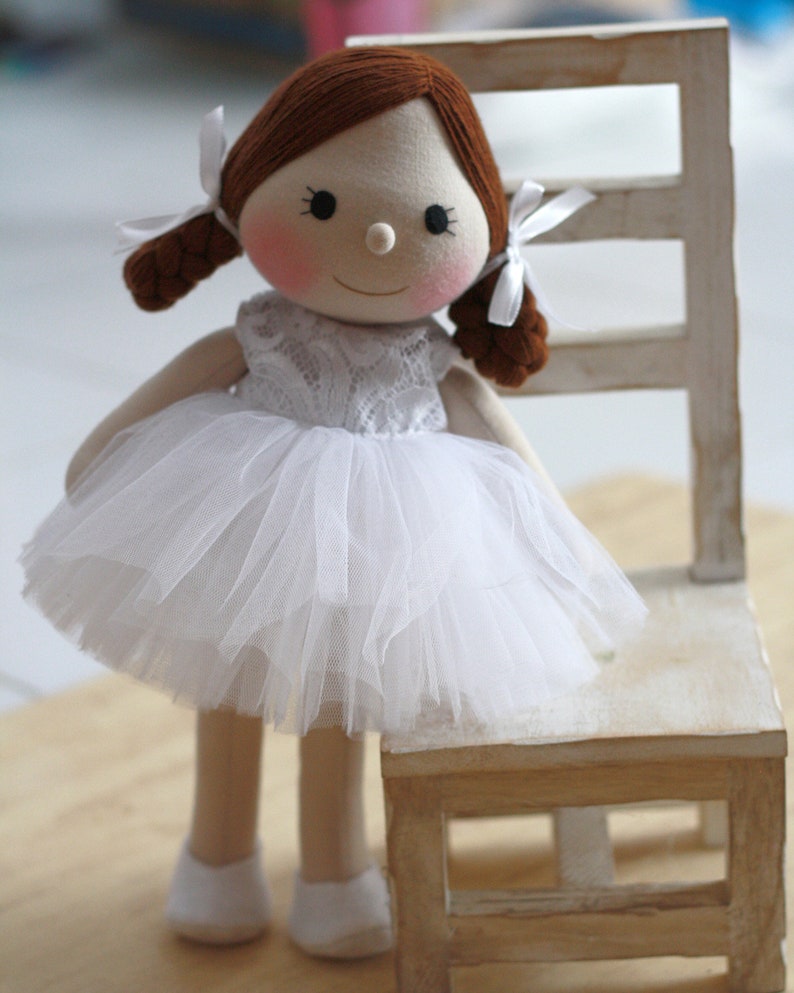 Flower Girl Gift Doll Tutu Dress Doll Gift for Girl Wedding Etsy