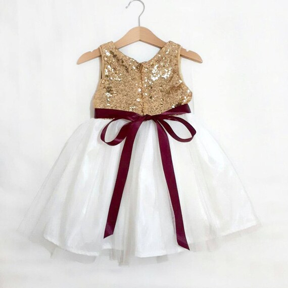 burgundy and gold wedding dress