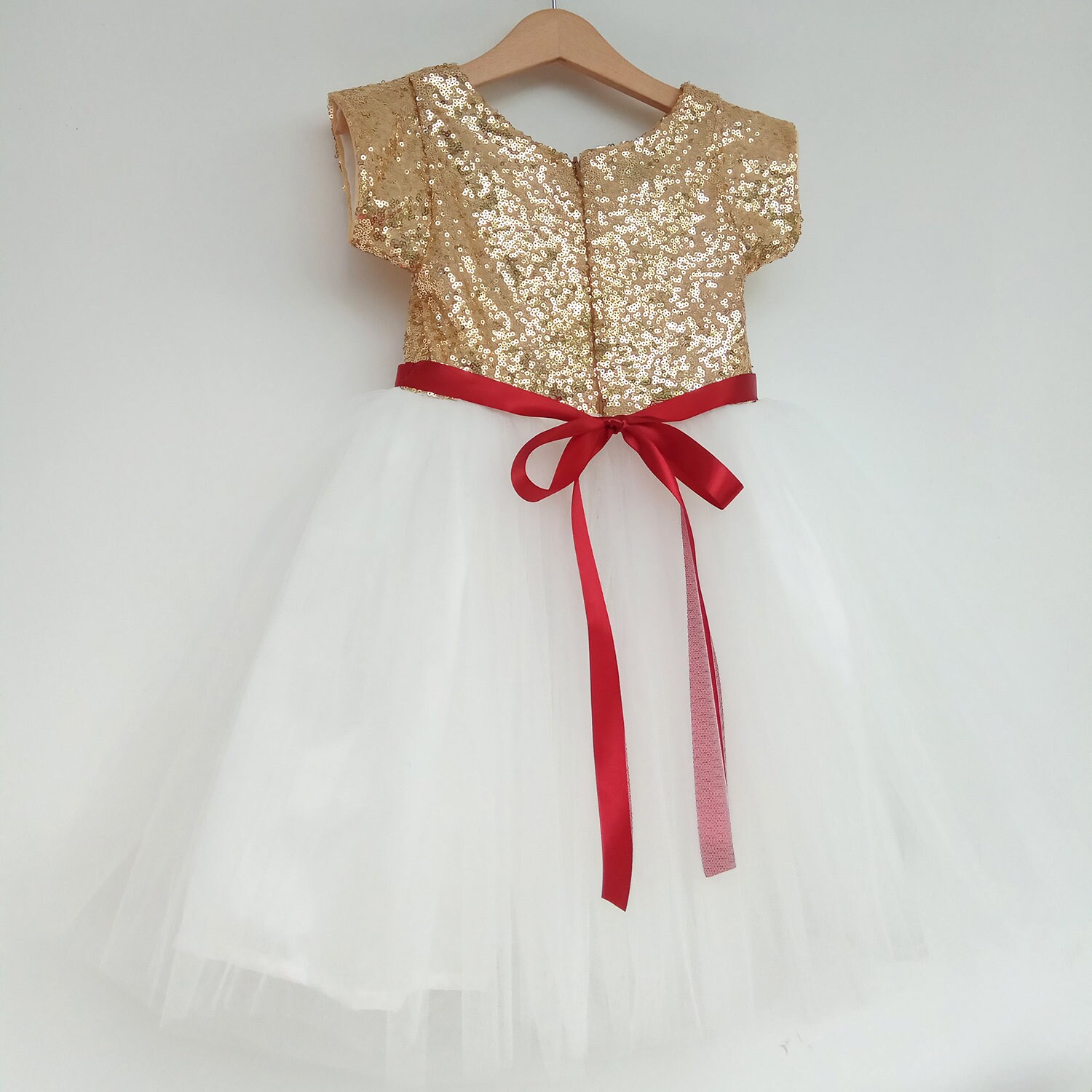 slim fit dress slacks Scarlett Shimmer Christmas Long Sleeve Tutu Dress 3T