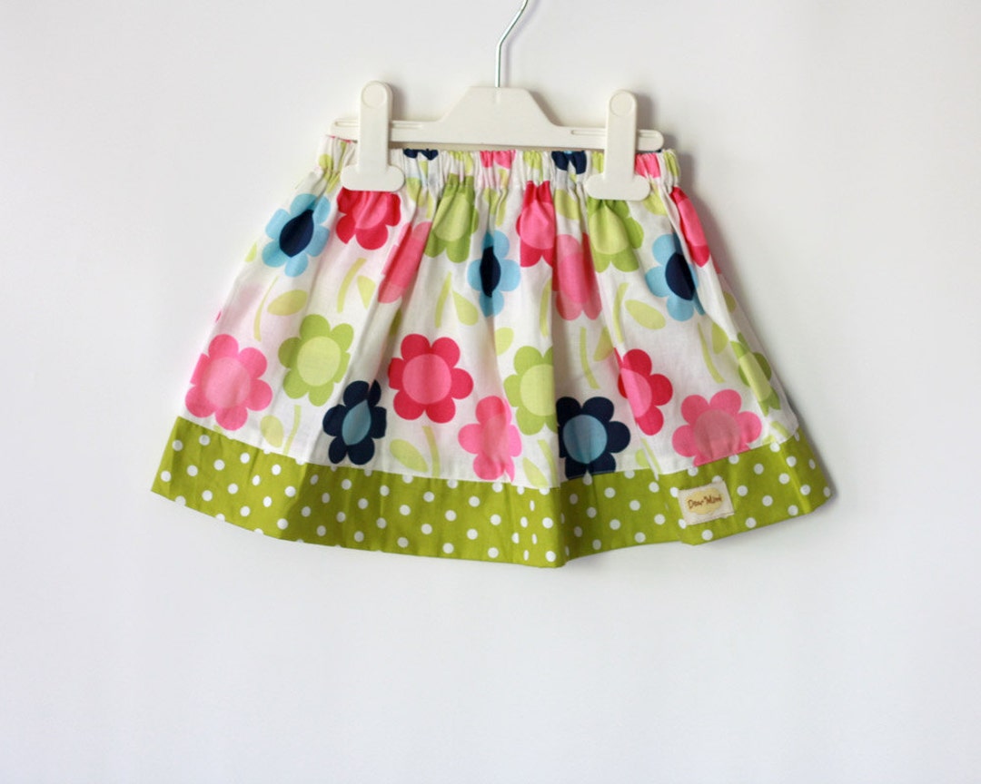 Toddler Girl Skirt Spring/summer Floral, Children Skirt, Girls Skirt ...
