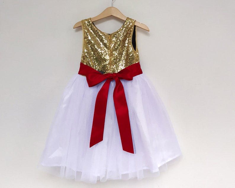 gold dress christmas