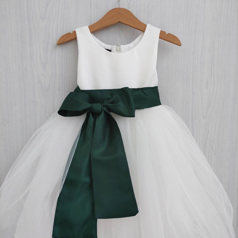 Hunter Green Flower Girl Dress Christmas Dresses for Girl Etsy