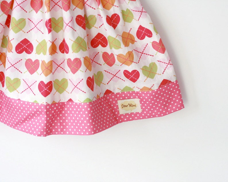 Spódnica Valentine Heart, spódnica dla dzieci, spódnica malucha, różowa spódnica serca, prezent walentynkowy zdjęcie 1