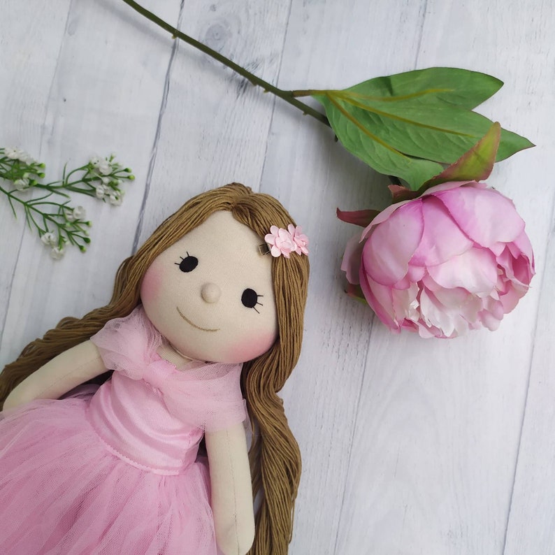 Princess Doll Long Hair Doll keepsakes doll Flower girl image 1