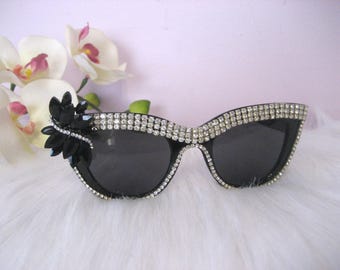 Ralph Lauren RA5190 1377/11 Black Gray Cat Eyes Sunglasses  display picture 1
