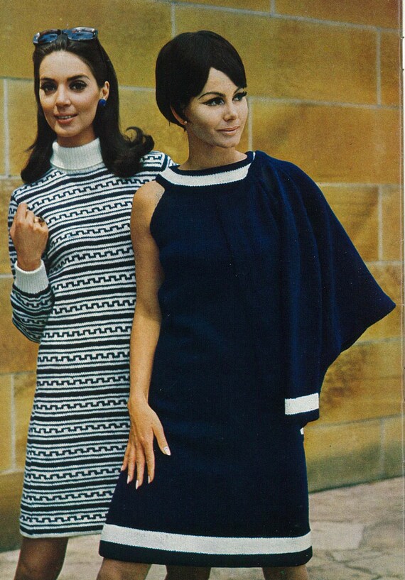 Ladies Dress & Jacket PDF knitting pattern circa 60's Instant download