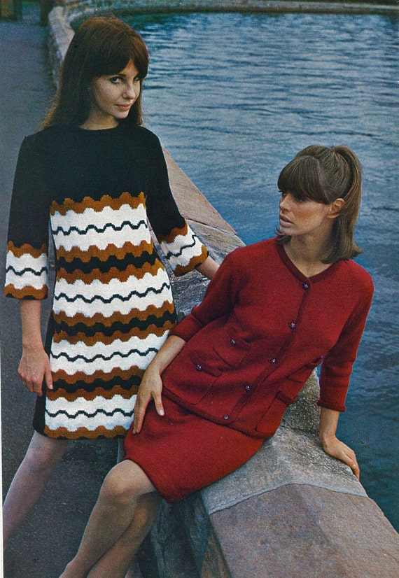 blue dress for baby girl Jane Tunic or Dress Knitting Pattern – One Wild Designs main image 0