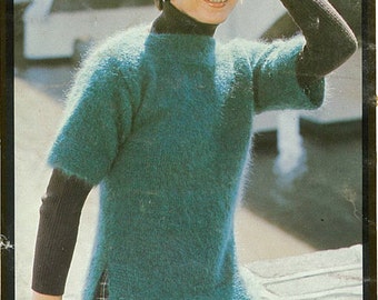 Ladies Overstyle Vest / Jumper PDF Knitting pattern circa 70's Instant download  051