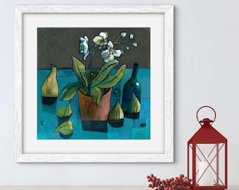 Blue Bottle - A2 limited edition giclée print signed and numbered by Esté MacLeod