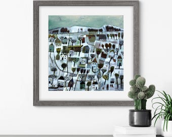 Melting Snow - A2 limited edition giclée print signed and numbered by Esté MacLeod