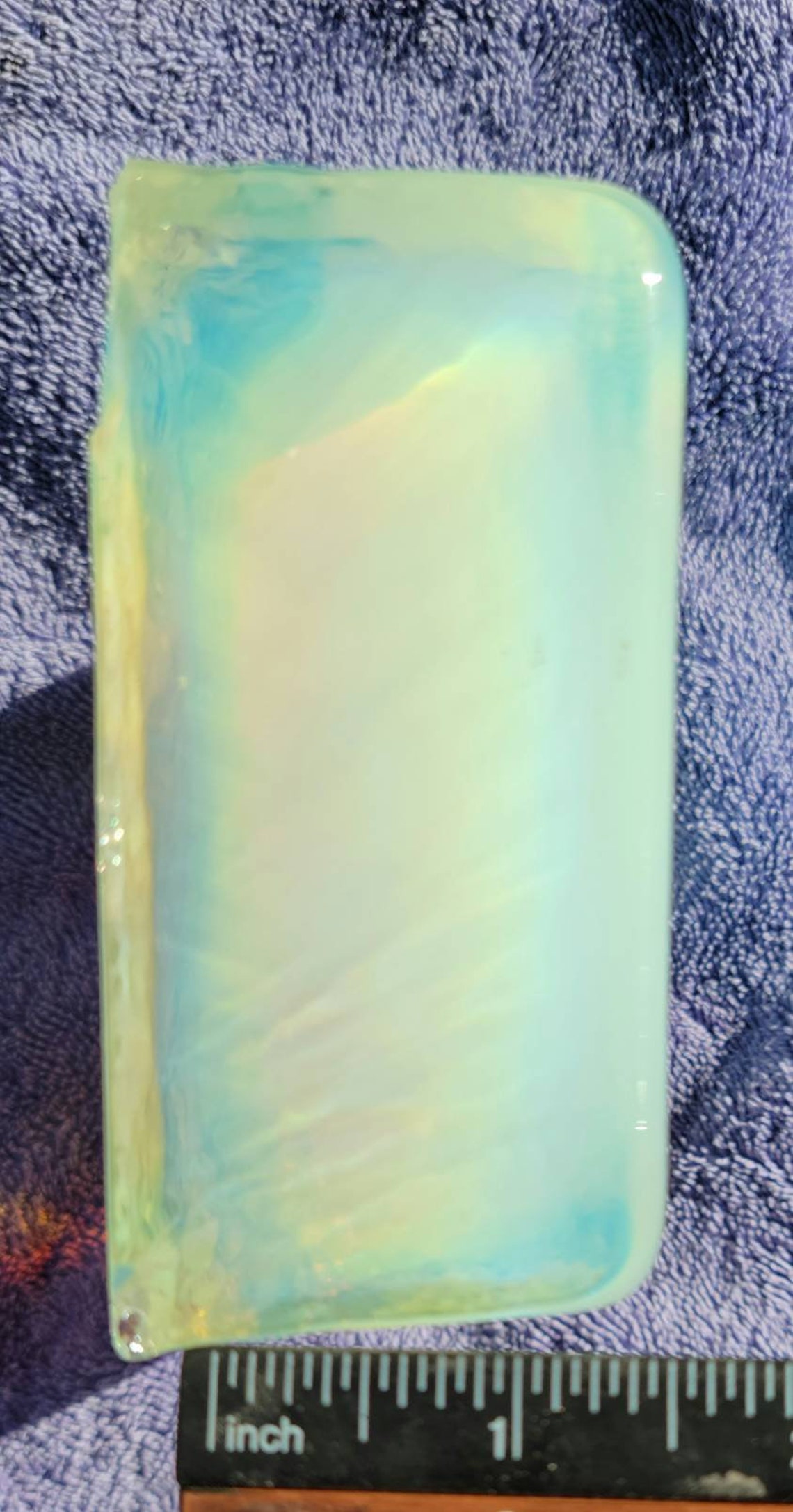 Opalite Synthetic Opal Glass Tile CHIPPED Block Rough for Etsy