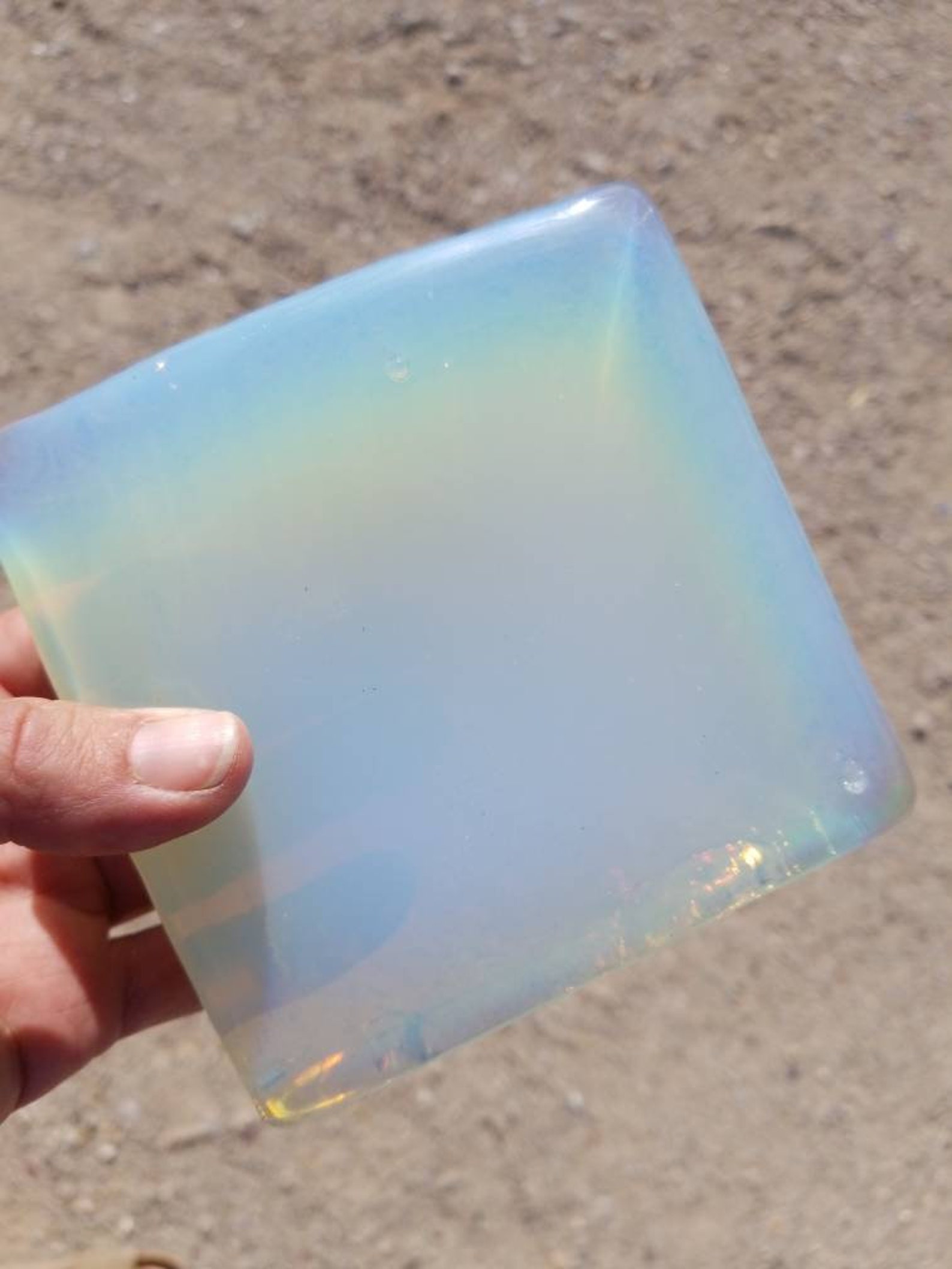 Opalite Synthetic Opal Glass CHIPPED Block Rough for Etsy