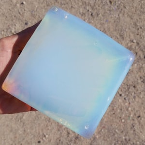 Opalite Synthetic Opal Glass CHIPPED Block Rough for Flintknapping Lapidary Cabochon for Slab Tile SMALL