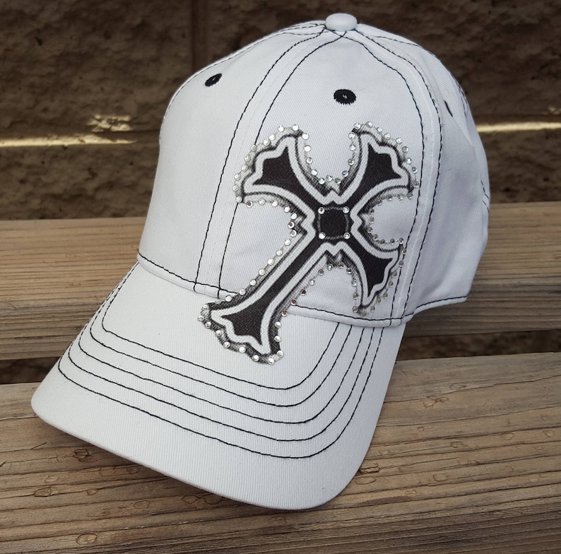 Bling Cross Hats Rhinestone Cross Trucker caps Many colors | Etsy