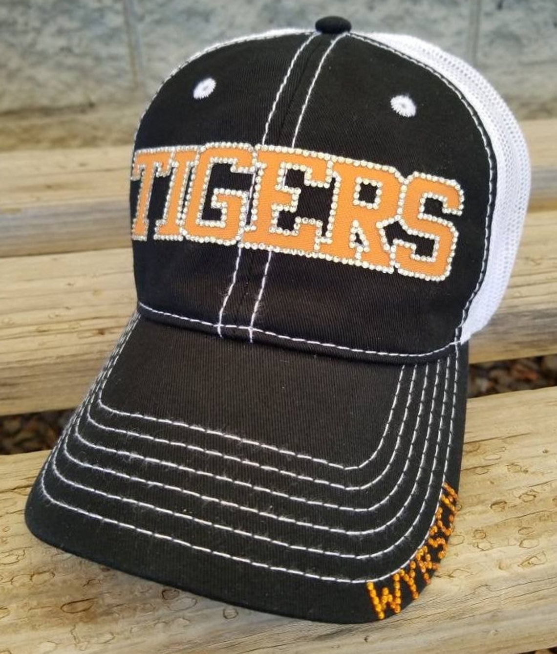 Custom Baseball Team Hat Bling Baseball Mom Hats Custom Etsy