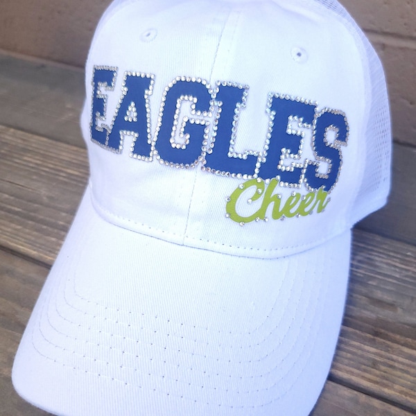 Cheer Team Hats-custom rhinestone designs-your team name and colors