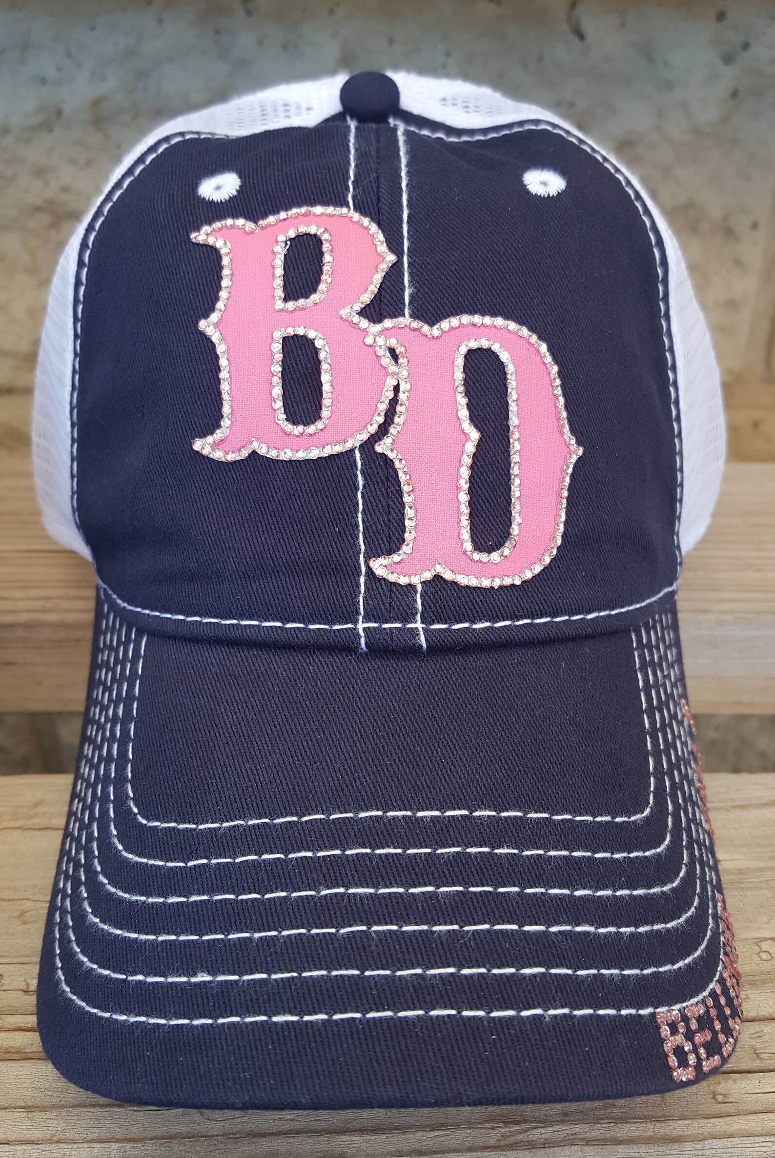 Bling Letter Hats/custom Logo Hats/varsity Letter Hats/school - Etsy