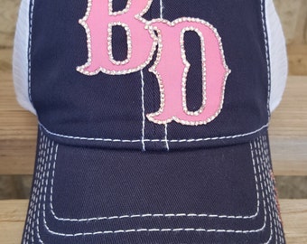Bling Letter Hats/Custom Logo Hats/Varsity Letter Hats/School Team name hats/Initial Hats/Baseball Mom Hats/Team logo Hats