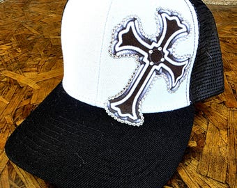 Unique Eclectic Handmade Candy Did It!Crooked Cross Bling Ball Cap Candy Did It! | Accessories | Unique Eclectic Handmade Candy  main image 4