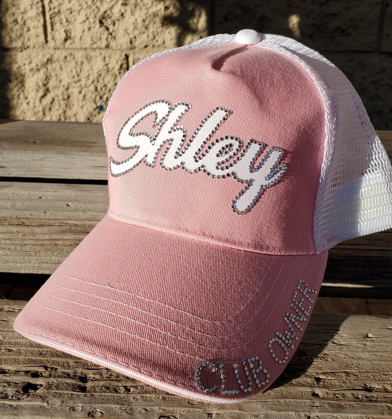 Custom Name Hats Rhinestone Name Hats Your Name Here Hats Etsy