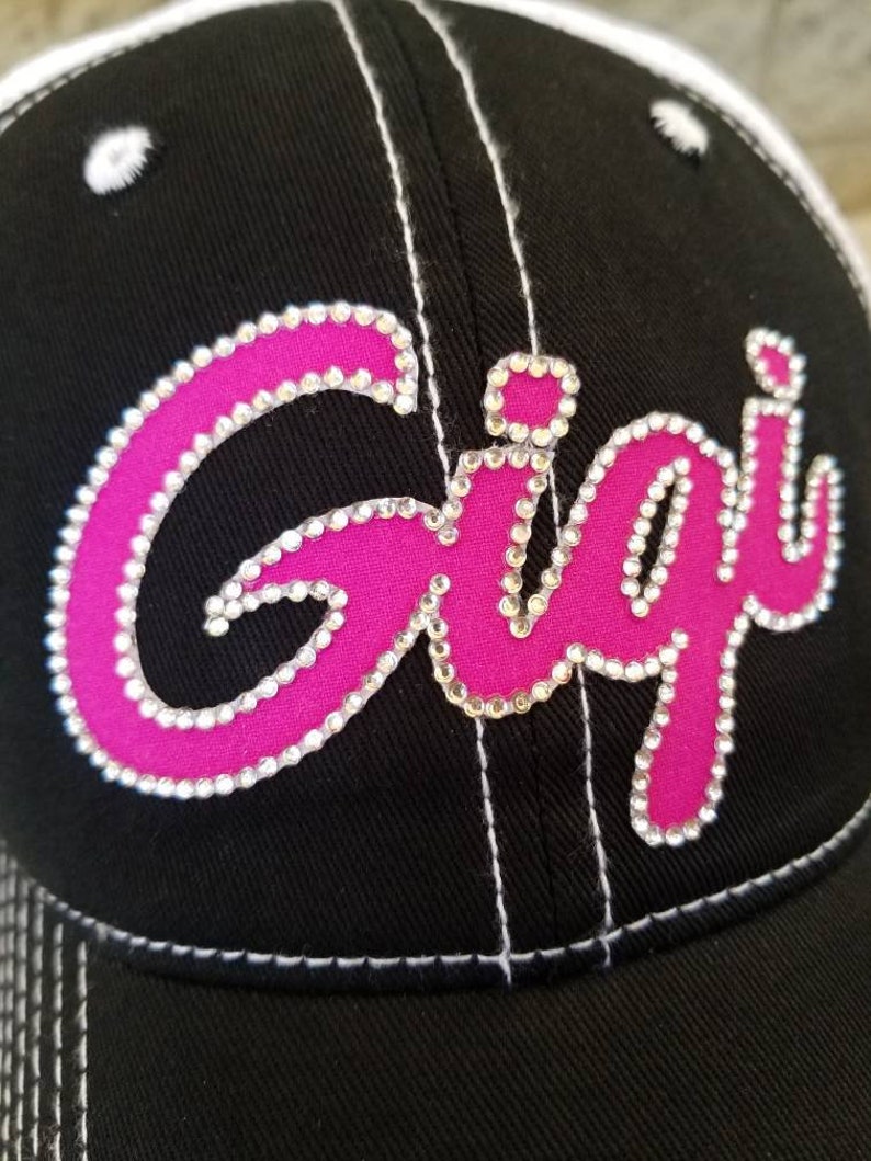 Custom Name Hats Rhinestone Name Hats Your Name Here Hats Etsy