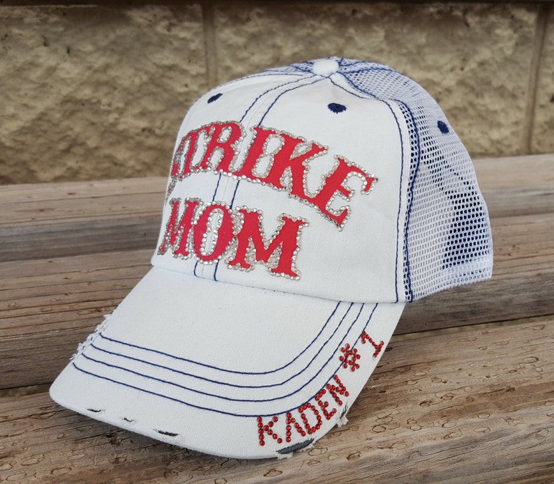 Bling Baseball Mom Hats Custom Baseball and Softball Team Etsy