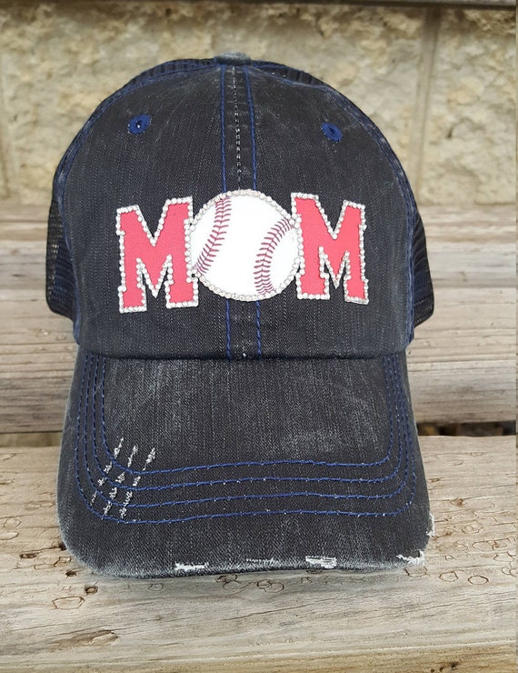 Baseball MOM Trucker Caps with contrast stitching and