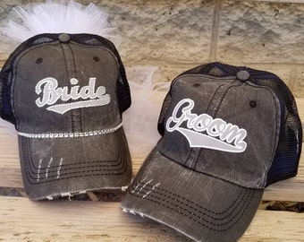 Bride Baseball Hat with veil for Baseball game Bachelorette Party, baseball bachelorette party, bridal shower, rehearsal or honeymoon