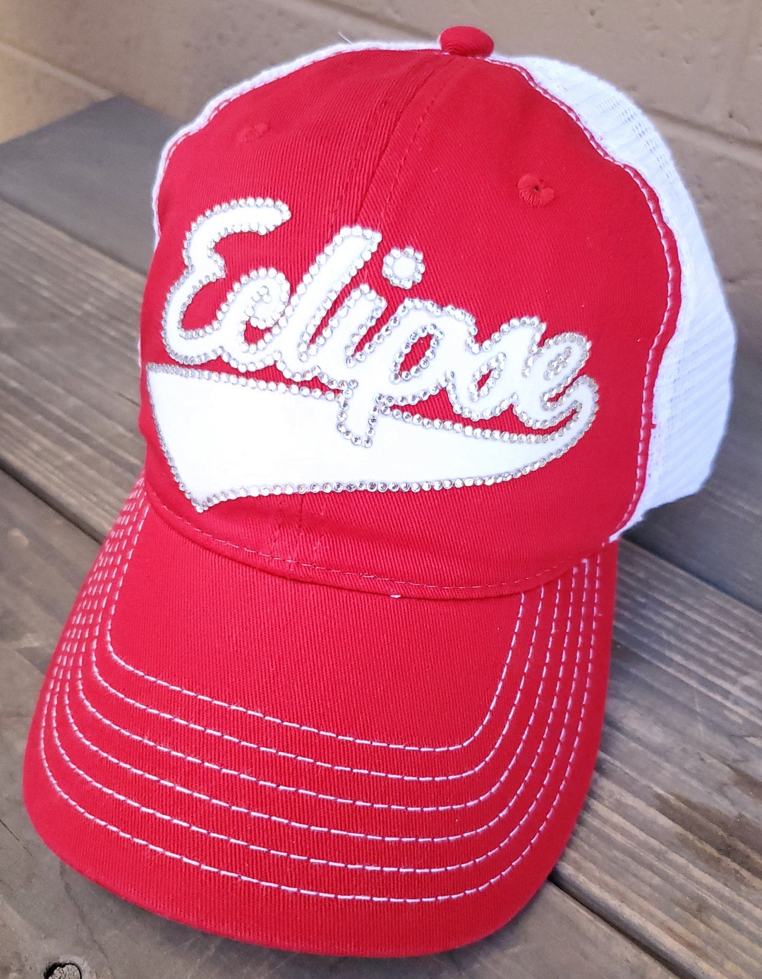 Custom Baseball and Softball Team Hats, Club Team Hats, Rhinestone