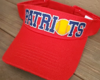 Baseball Mom Sun Visor, Softball Mom Sun Visor, Custom Team Hats