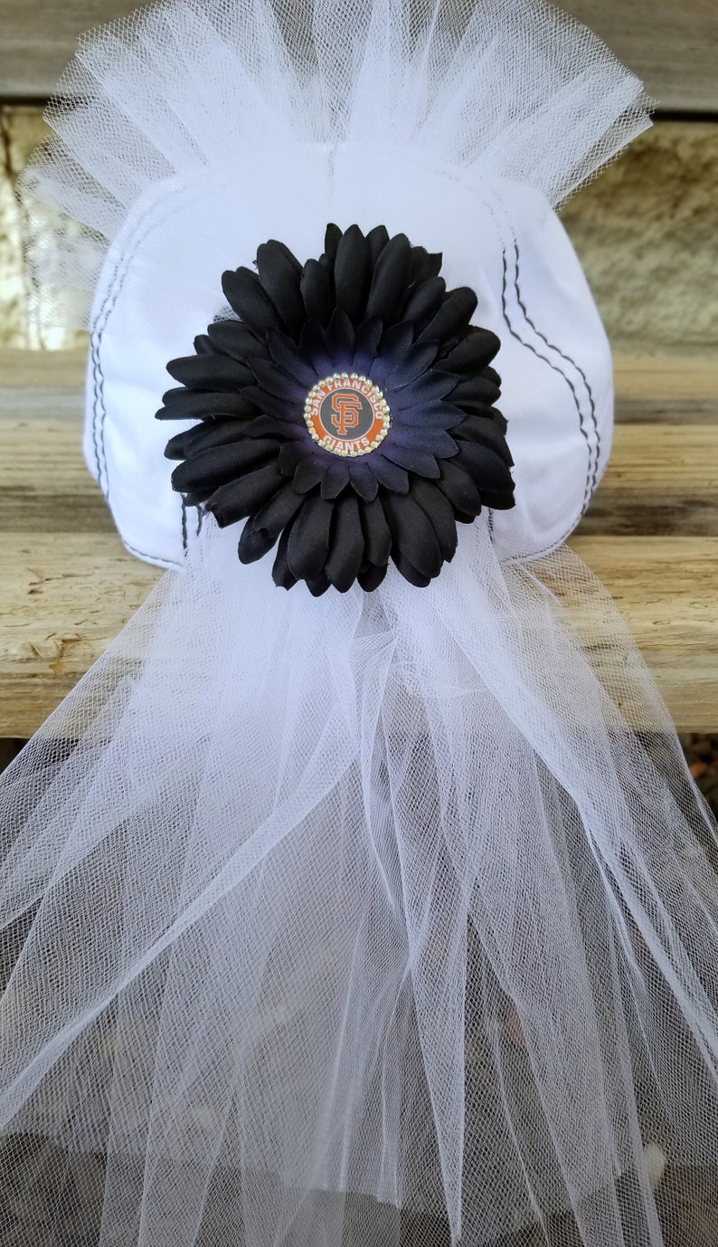 Bride Baseball Hat with veil for Baseball game Bachelorette Etsy