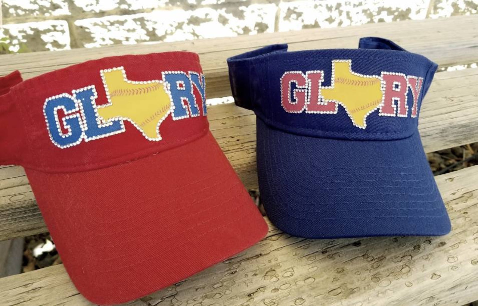 Custom Team Sun Visors Softball Mom Sun Visors Rhinestone Etsy