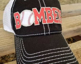 Custom Team Hats Rhinestone Baseball 