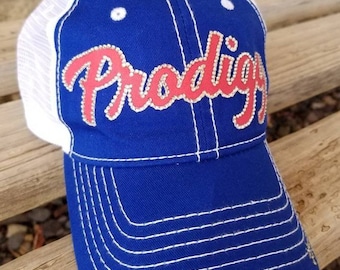 Custom Baseball Mom Hats, Softball mom Hats, Baseball Team Hats done in your child's team name and colors