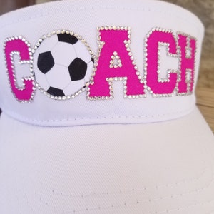 Soccer Mom Sun Visor, Custom Soccer hats, Soccer Team Hats, Coach Hats, Custom Soccer Sun Visors, Soccer Mom Hats image 6