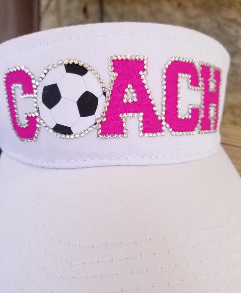 Soccer Mom Sun Visor, Custom Soccer hats, Soccer Team Hats, Coach Hats, Custom Soccer Sun Visors, Soccer Mom Hats image 6