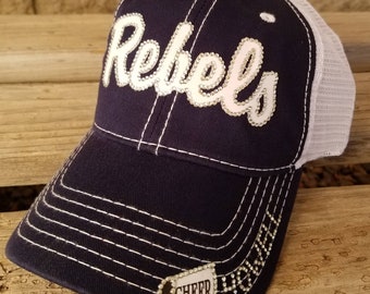 Cheer Mom Hat, Rebels Cheer Hat, Cheer Team Hats, Baseball Mom Hat, Outlaws Baseball Hat, Custom Logo Hats, Custom Team Hats for all sports!