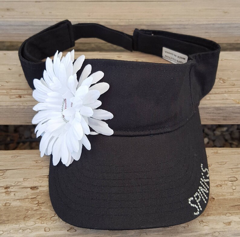 Baseball Grandma Sun Visor Baseball Grandma Flower Hat Etsy
