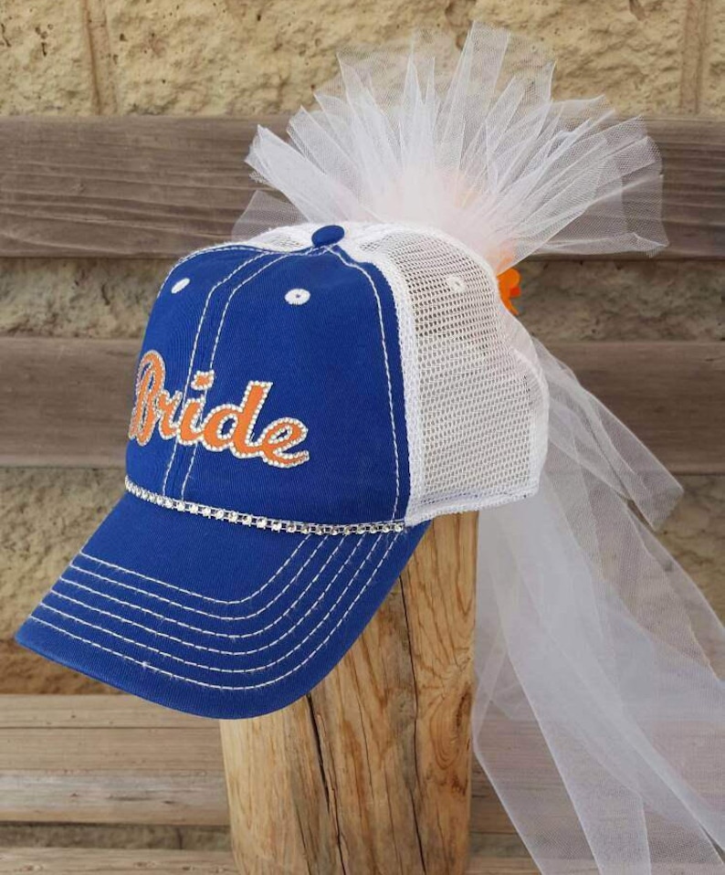 Baseball Bachelorette Hats Bride Baseball Cap with veil Etsy