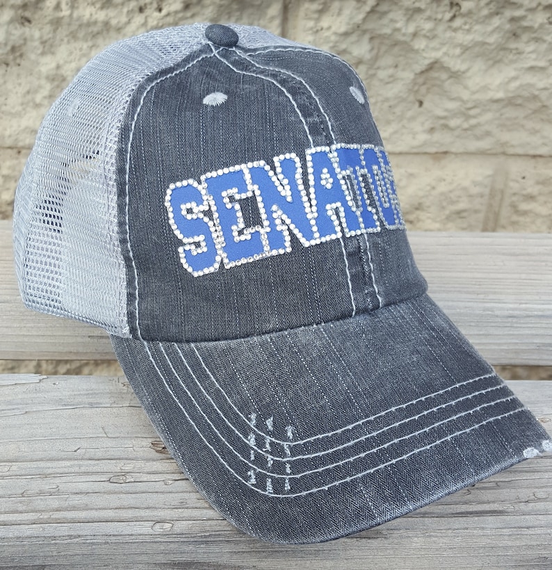 Baseball Mom Hat, Rhinestone Baseball Team Hat, Baseball caps or Distressed Mesh Trucker Cap style, Customized Baseball Hats image 4