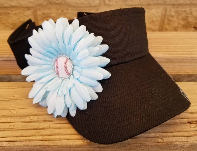 Baseball Grandma Sun Visor Baseball Grandma Flower Hat Etsy